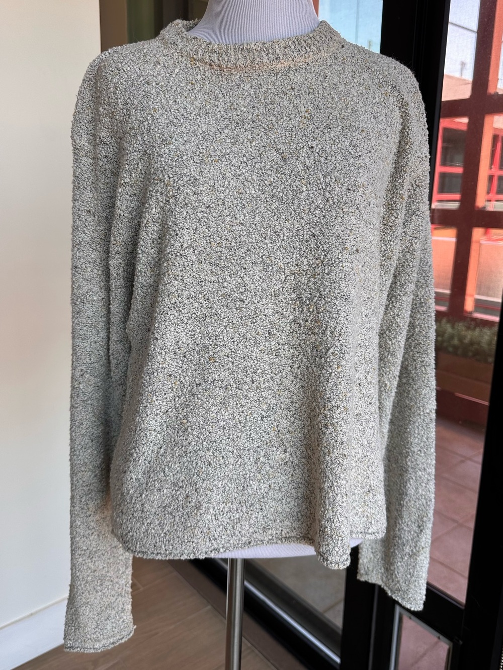Columbia Women's Scoop Crewneck Sweater in Light Gray